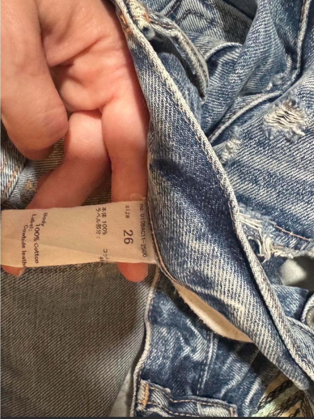 Moussy Light Blue Distressed Boyfriend Jeans - Picture 6 of 6